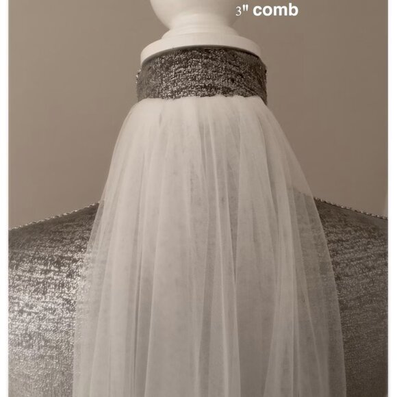 NWT Cathedral Veil in Diamond White - Picture 3 of 6